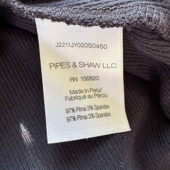 Veronica Beard Jeans Freida Ruffle Turtleneck Top in Navy - Picture 7 of 9